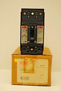 ABB Circuit Breaker ESB42070L 2-Pole, 70-Amp, 480-Volt, New In Box - Picture 1 of 9