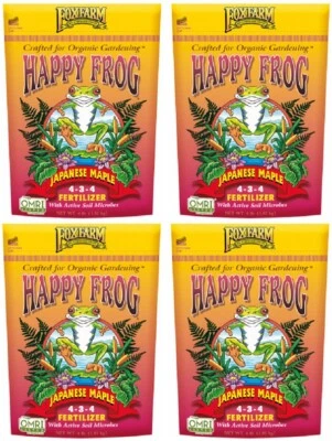 (4) ea FoxFarm FX14660 4 lb Happy Frog Organic Japanese Maple Fertilizer  - Image 1 of 4