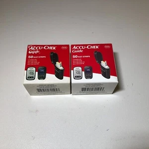 100 Accu-Chek Guide Test Strips EXP 09/2025+ , FREE SHIPPING - Picture 1 of 2