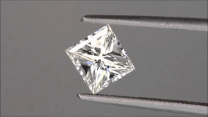 Flawless 0.41 TCW F Color Princess Cut GIA Certified Natural Loose Diamond - Picture 1 of 1