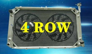 For Nissan GQ Patrol 4.2L Y60 Petrol TB42S TB42E 1987-1997 4ROW Alu Radiator+FAN - Picture 1 of 6