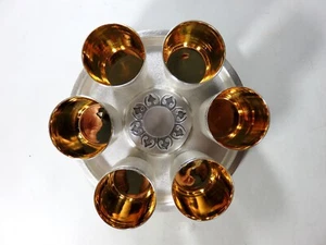 Juego 6 vasos plateados estilo celta chapados en plata de ley 925 chapados en URSS - Imagen 1 de 22