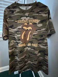 The Rolling Stones Herren T-Shirt Medium Kurzarm Camouflage - Bild 1 von 2