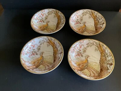 William Sonoma Acción de Gracias Pavo Salvaje Cuatro 7 5/8" D Juego de Cuencos Foto 1 de 4