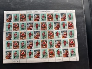 Scott #3004-3007 Santa & Children Pane of 50 32¢ Stamps (1995) - Picture 1 of 2