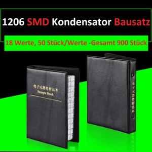 1206 SMD Kondensatoren Sortiment Bausatz 18 Werte 1000V Kondensator Musterbuch - Picture 1 of 8
