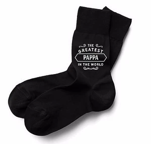 Pappa Socken Geburtstag Geschenk tollste Geschenkidee Junge Papa Ihn Männer schwarz Socke - Bild 1 von 2