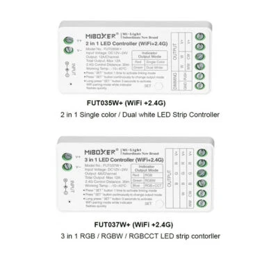 miboxer WiFi 2.4G TUYA APP Music Controller FUT035W FUT037W RGB RGBCCT LED strip - Image 1 of 4