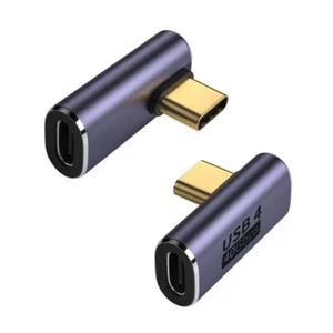 90 Degree Right Angle USB C Adapter 2 Pack 40Gbps USB-C Adapter 100W C Male t... - Picture 1 of 7