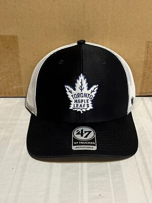 Toronto Maple Leafs NHL '47 Brand Navy Blue Mesh Adjustable Snapback Hat - Image 1 of 4