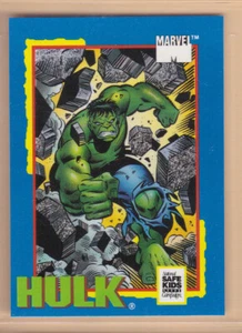 Tarjetas coleccionables de campaña Impel Marvel Safe Kids 1991 golosinas HULK   - Imagen 1 de 2