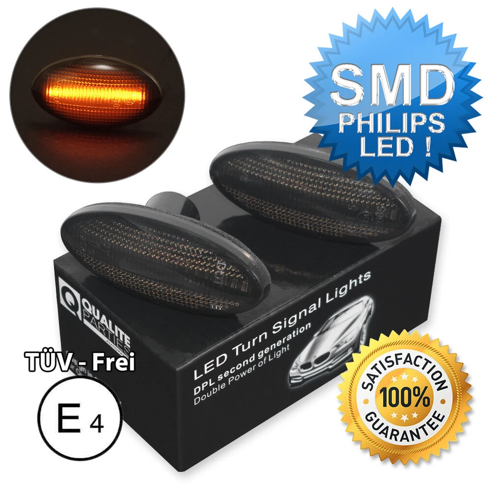 2x OEM SEITENBLINKER LED BLINKER OPEL ASTRA F CORSA B C COMBO MERIVA A SCHWARZ - Bild 1 von 1