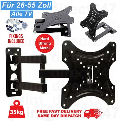 MARKENLOS TV Halterung Wandhalterung W25 für 32 - 55 Zoll Fernseher Wandhalter Universal