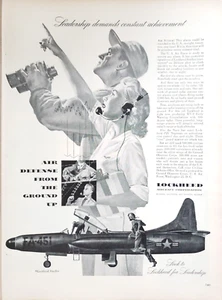 PRINT AD Lockheed Aircraft 1952 10.5x13 Starfire FA-451 Air Defense - Picture 1 of 1