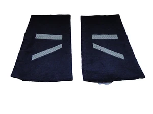 1 Paar Bundeswehr Rangschlaufen  Gefreiter UA  Luftwaffe weiß /blau - Picture 1 of 1