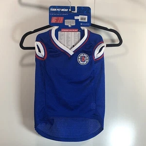 NWT NBA Team Pet Wear Dog LA Clippers Jersey Blue Red White - Picture 1 of 7