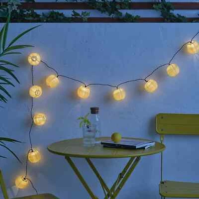 SOLVINDEN LED string with 12 lights outdoor/battery operated yellow, 3.6M CHAIN - Image 1 of 4