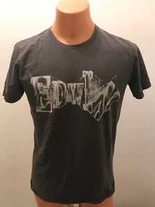 Edwin Spell Out Crew Neck Khaki Green T-Shirt Medium - Picture 1 of 8