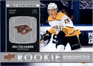 2021-22 Upper Deck Rookie Retrospective #RR12 Eeli Tolvanen - NM-MT - Picture 1 of 2