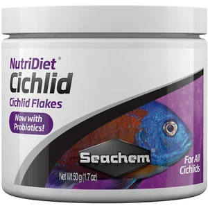 Seachem NutriDiet Cichlid Flakes 50 grams Color Enhancing Cichlid Fish Food - Picture 1 of 1
