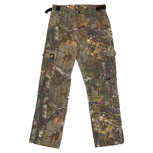 Realtree Cargohose Braun Camouflage Hose Herren Größe Medium M W30 L30 - Bild 1 von 22