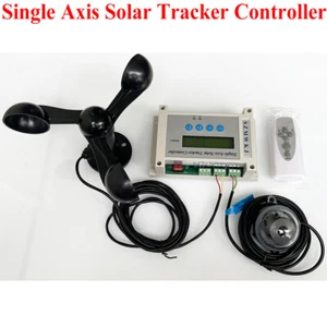 Controlador electrónico de seguimiento solar de un solo eje + sensor de luz + control remoto + anemómetro - Imagen 1 de 19
