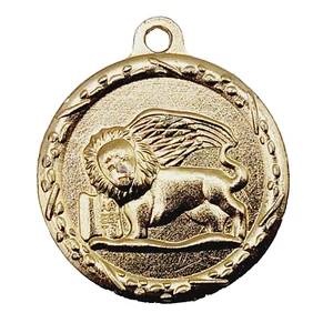 LEO Winged Lion Zodiac Astrological Birthday Symbol Sign Gold Tone Mod Pendant - Picture 1 of 11