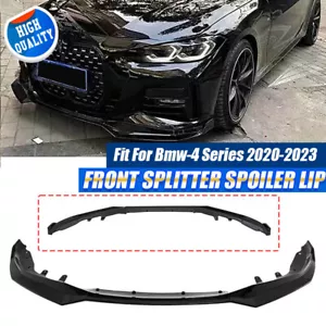 Divisor de labios delanteros estilo MP negro para BMW Serie 4 G22 G23 G26 2020-2024 - Imagen 1 de 10