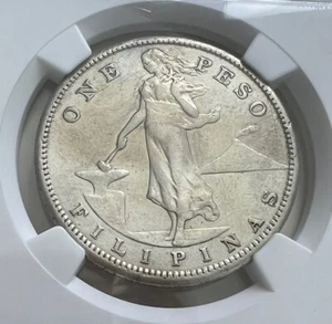 1909-S PESO NGC VF DETAILS, Harshly CLEANED - Picture 1 of 4