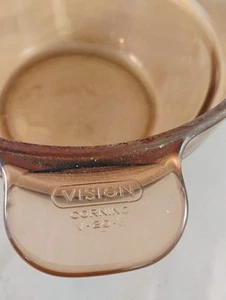Corning Visions Amber Glass France V-20-B Amber Double Boiler Insert BOWL ONLY - Picture 1 of 5