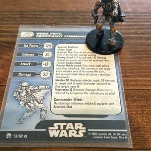 Figurine Star Wars Miniatures : Boba Fett, Mercenary Commander 53/60 - Picture 1 of 8