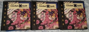 Three ANNIE'S QUILT AND AFGHAN CLUB 3 Ring Binders 1990s vintage patterns - Picture 1 of 14