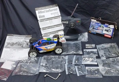 Kyosho 1/16 Mini Inferno Half 8 R/c Racing 4wd Dune Buggy With Accessories READ - Image 1 of 4