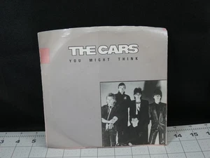 The Cars You Might Think 7" 45 RPM Vinyl Record Elektra 7-69744 PS Label Error? - Picture 1 of 4