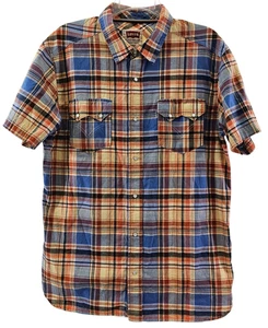 Levis Herren Signature Pearl Snap Western Wear kariert Kurzarm - Größe L - Bild 1 von 12
