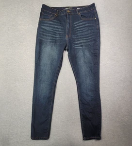 Banana Republic Jeans Mens 36x32 Whiskered Slim Fit Travel Stretch Denim - Picture 1 of 12