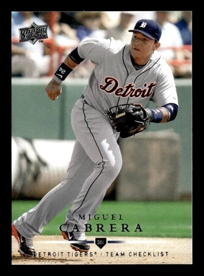 2008 Upper Deck #777 Miguel Cabrera CL Checklist C139 - Image 1 of 2