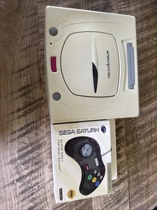 SEGA Saturn White Console With Controller Japan US Seller TESTED - Picture 1 of 10
