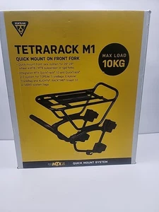 NUOVO portapacchi Topeak Tetrarack M1 - nero porta forcella bici anteriore - Foto 1 di 3
