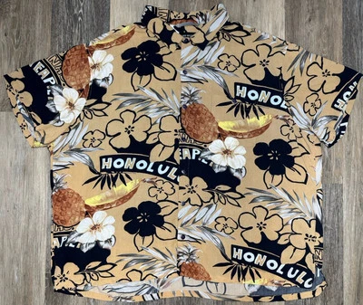 Camisa Hawaiana Jams World Grande y Alta Para Hombre 5XL Hecha en Hawaii 100% Rayón Foto 1 de 4