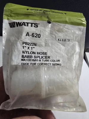 Emenda de barra de mangueira de náilon Watts A-620 1×1 - Imagem 1 de 2