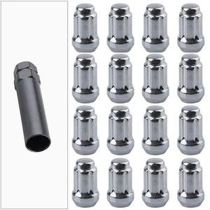 Set of Tusk Tapered Spline Drive Lug Nut 12x1.50mm Thread Pitch Chrome 16pcs+key - Picture 1 of 1
