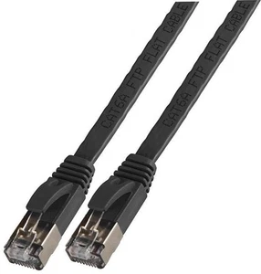 PRO SIGNAL - Kabel Ethernet Patch Cat6a STP Rata, 2m Hitam - Picture 1 of 1