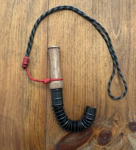 Custom adjustable tone  Deer Grunt Call W/ Lanyard finished walnut barrel  - Picture 1 of 7