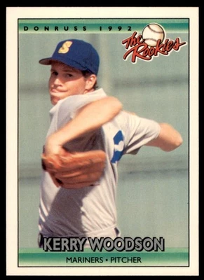 1992 Baseball Donruss The Rookies Kerry Woodson Rookie Seattle Mariners #127 - Image 1 of 2