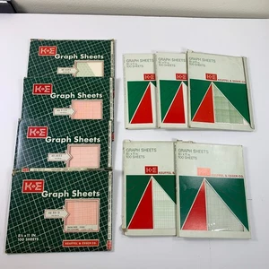 Huge Lot K+E Graph Sheets 8.5 x 11" Tracing Paper Keuffel & Esser 800+pgs 6+lbs - Picture 1 of 6