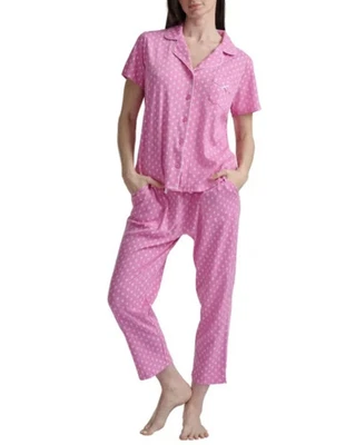 Juego de pijama rosa L Karen Neuburger para mujer nuevo sin etiquetas Foto 1 de 4