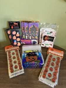 Vintage Halloween Paper and Plastic Mixed Trick or Treat Candy Bag HUGE Lot - Picture 1 of 13