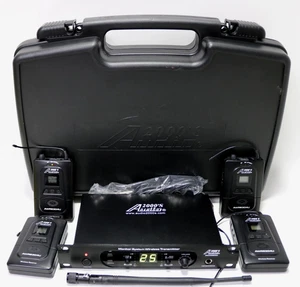 Sistema de monitor interno inalámbrico de frecuencia seleccionable Audio2000'S AWM6304U UHF 100 - Imagen 1 de 13