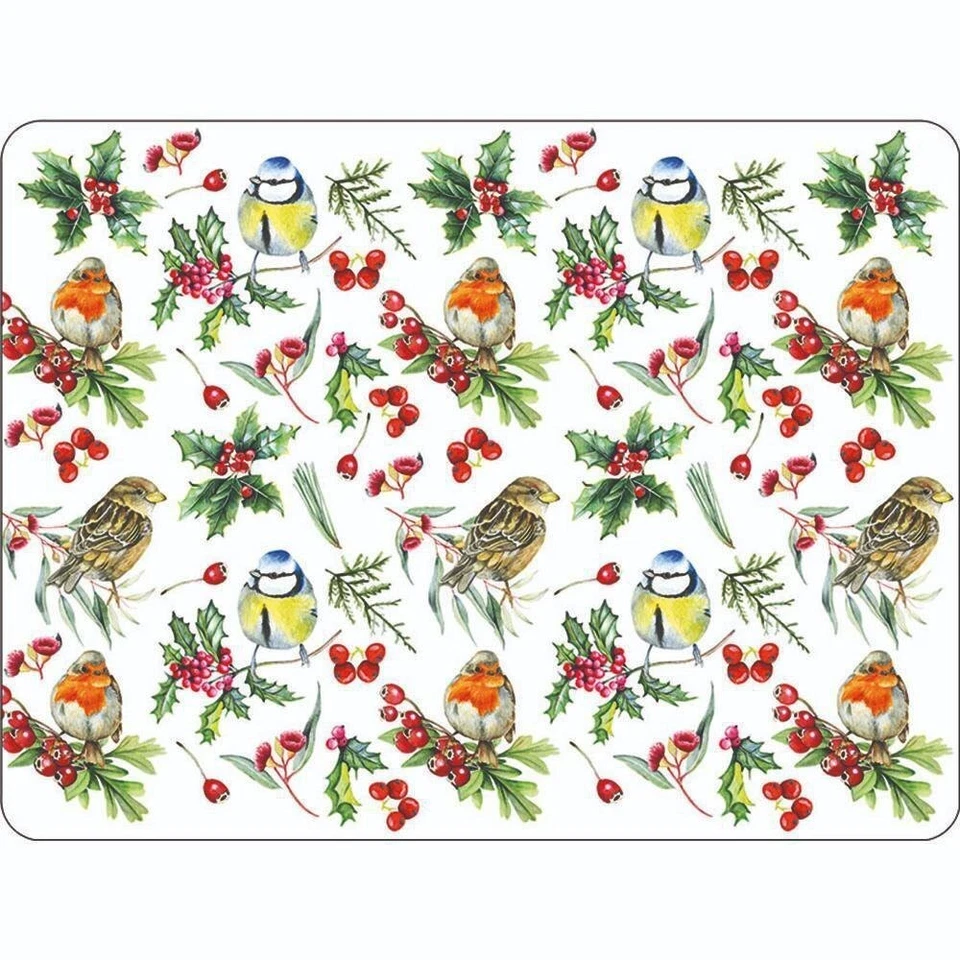 Tischset, Platzset BIRDS IN WINTER 30x40cm Ambiente | Rotkehlchen, Meise, Spatz - Bild 1 von 1